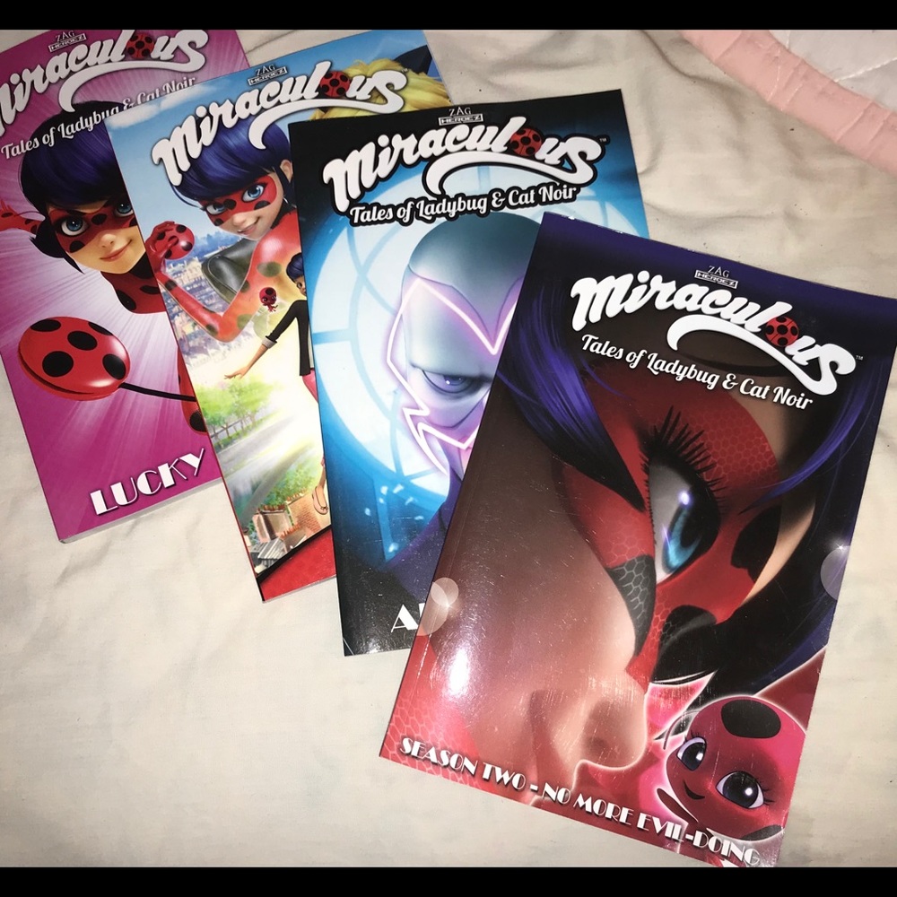 Set of 4 MIRACULOUS reading books.